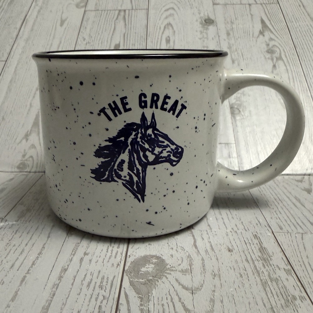 THE GREAT Limited Edition Large Coffee Mug Horse Logo Equestrian Oversized